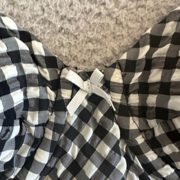 Vintage 90s Guess One Piece Swimsuit Bombshell Gingham Corset Underwired - Picture 2 of 12